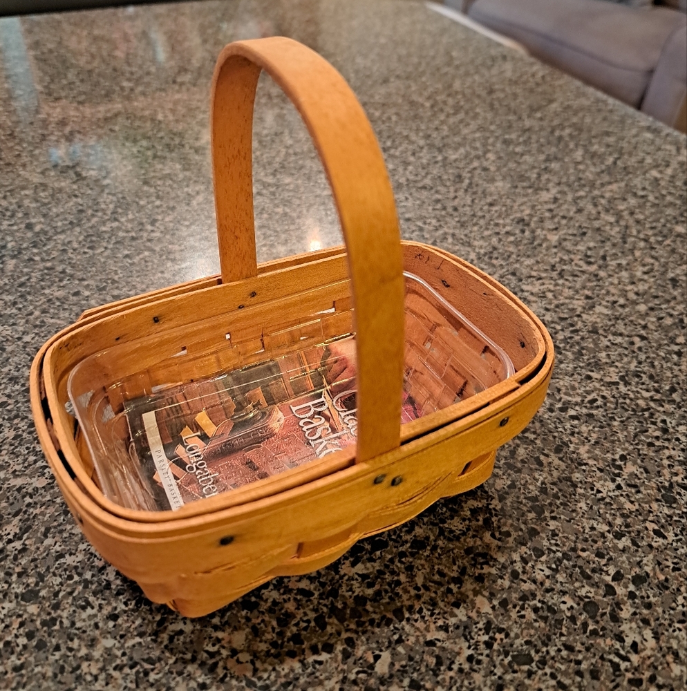 Woven Longaberger Basket with Handle